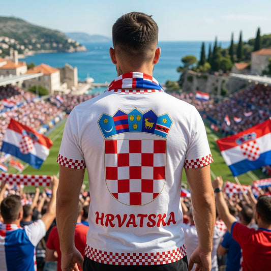Croatia Football Jersey – Hrvatska Checkerboard National Pride Tee