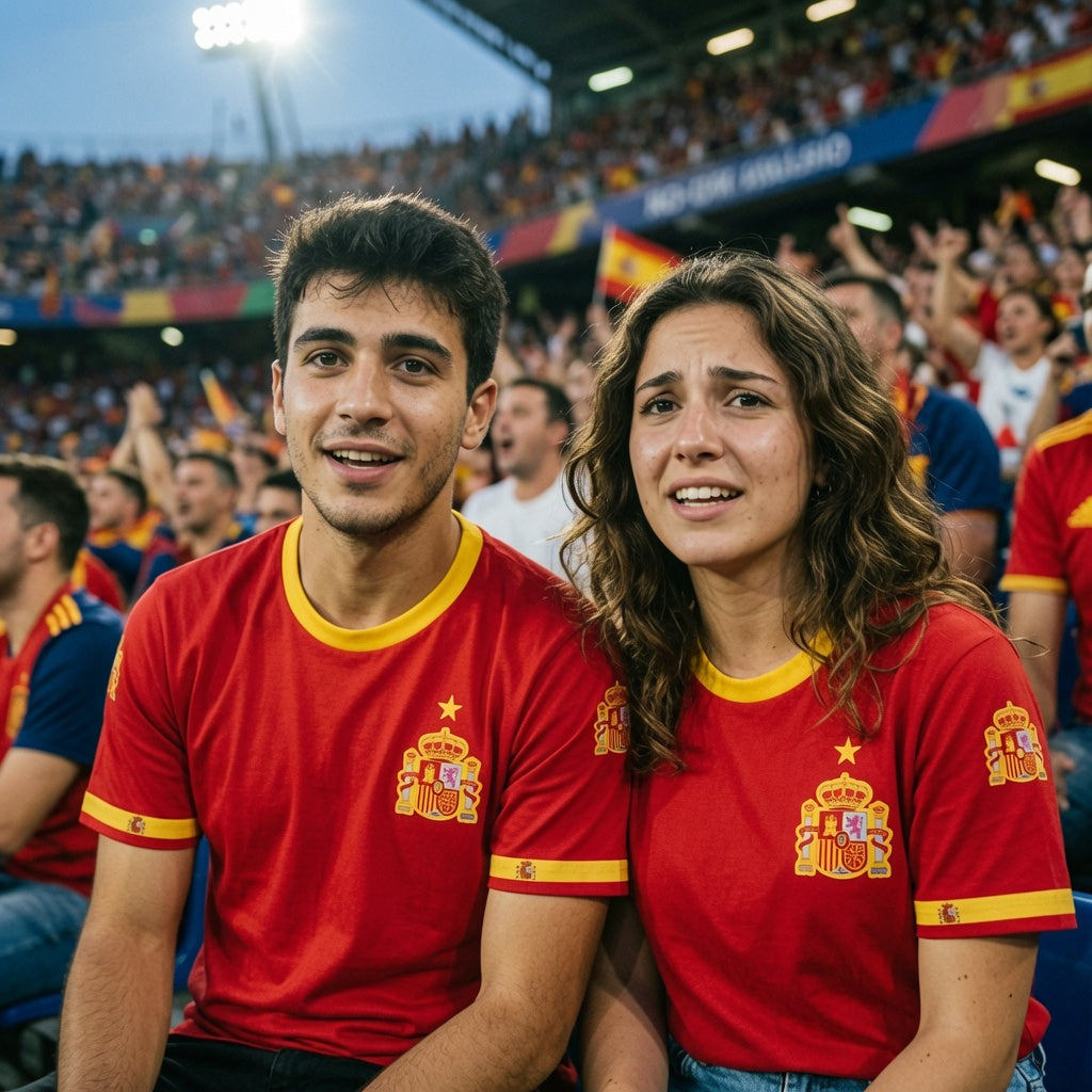 Spain Fan Jersey 2026 – Red & Gold España Shirt | All-Over-Print Unisex